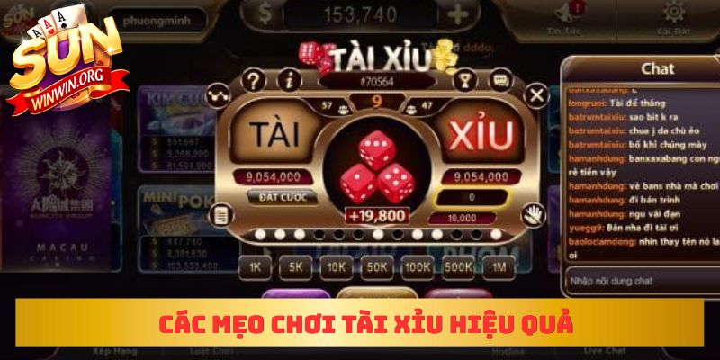 Các mẹo chơi tài xỉu hiệu quả