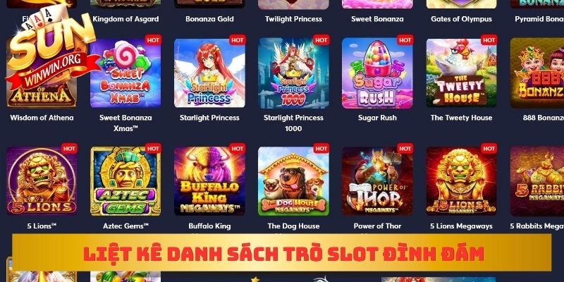 Liệt kê danh sách trò slot đình đám thị trường